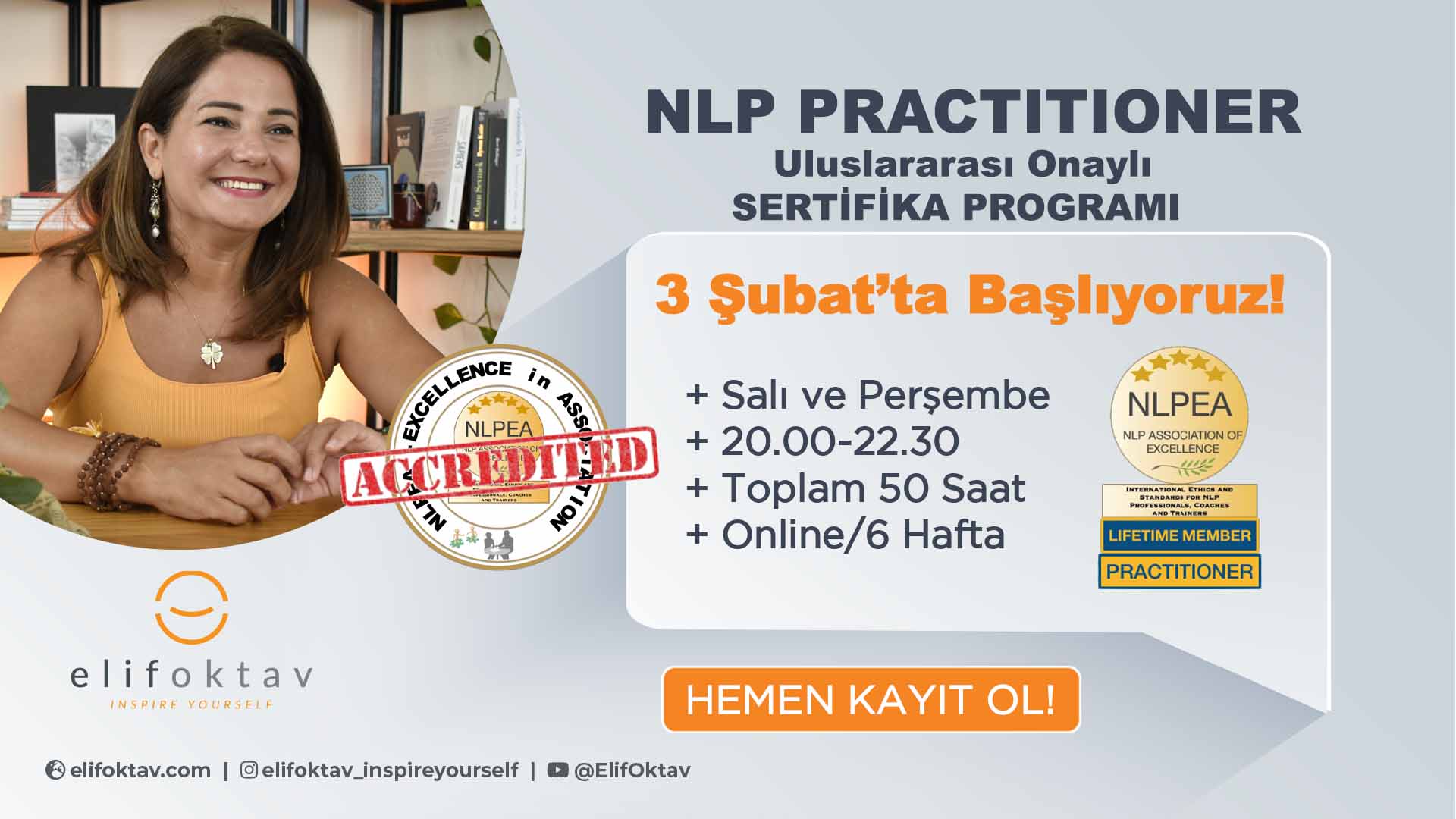 NLP Practitioner Sertifika Programı <br>(Yeni Sınıf - 3 Şubat)