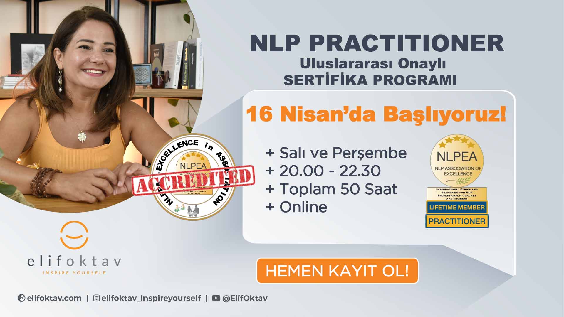 NLP Practitioner Sertifika Programı <br>(Yeni Sınıf - 16 Nisan)