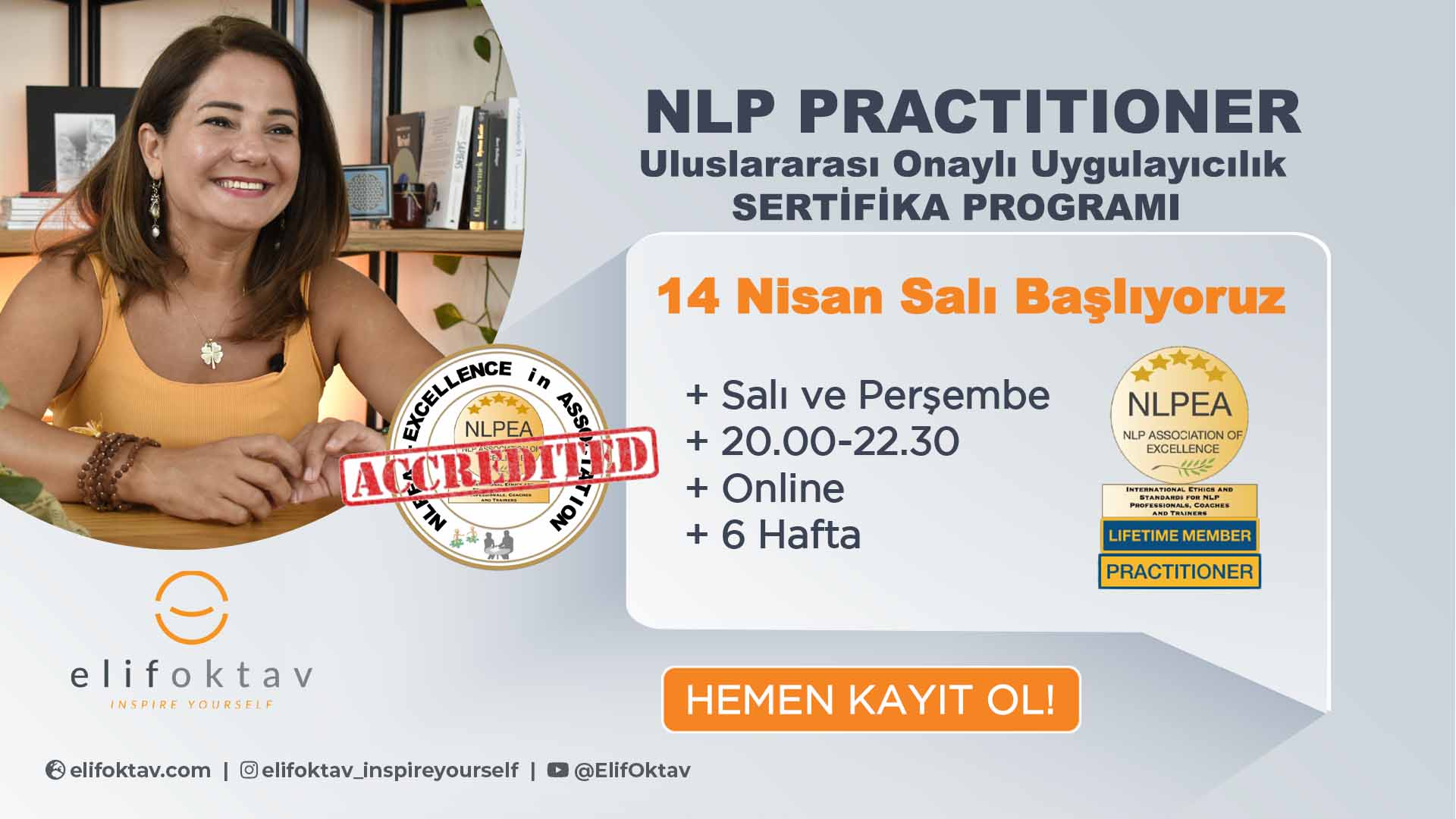 NLP Practitioner Sertifika Programı <br>(Yeni Sınıf - 14 Nisan)