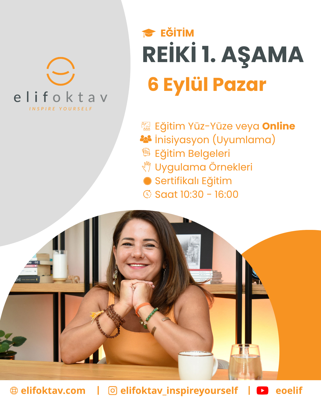 Reiki 1. Aşama Eğitimi  <br>6 Eylül Pazar